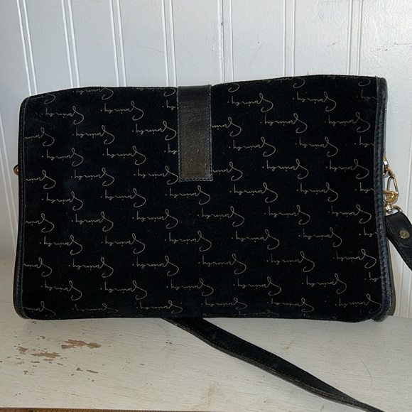 Vintage SAC Givenchy black suede signature purse - Picture 6 of 13